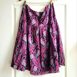 Saks Fifth Avenue Paisley Print Midi Skirt Size 12